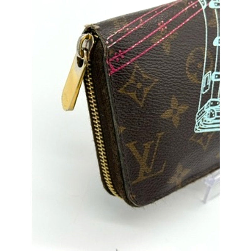 LOUIS VUITTON  Monogram 2014 Animation Silk Screen of Trunks*Limited Ed. Wallet*
