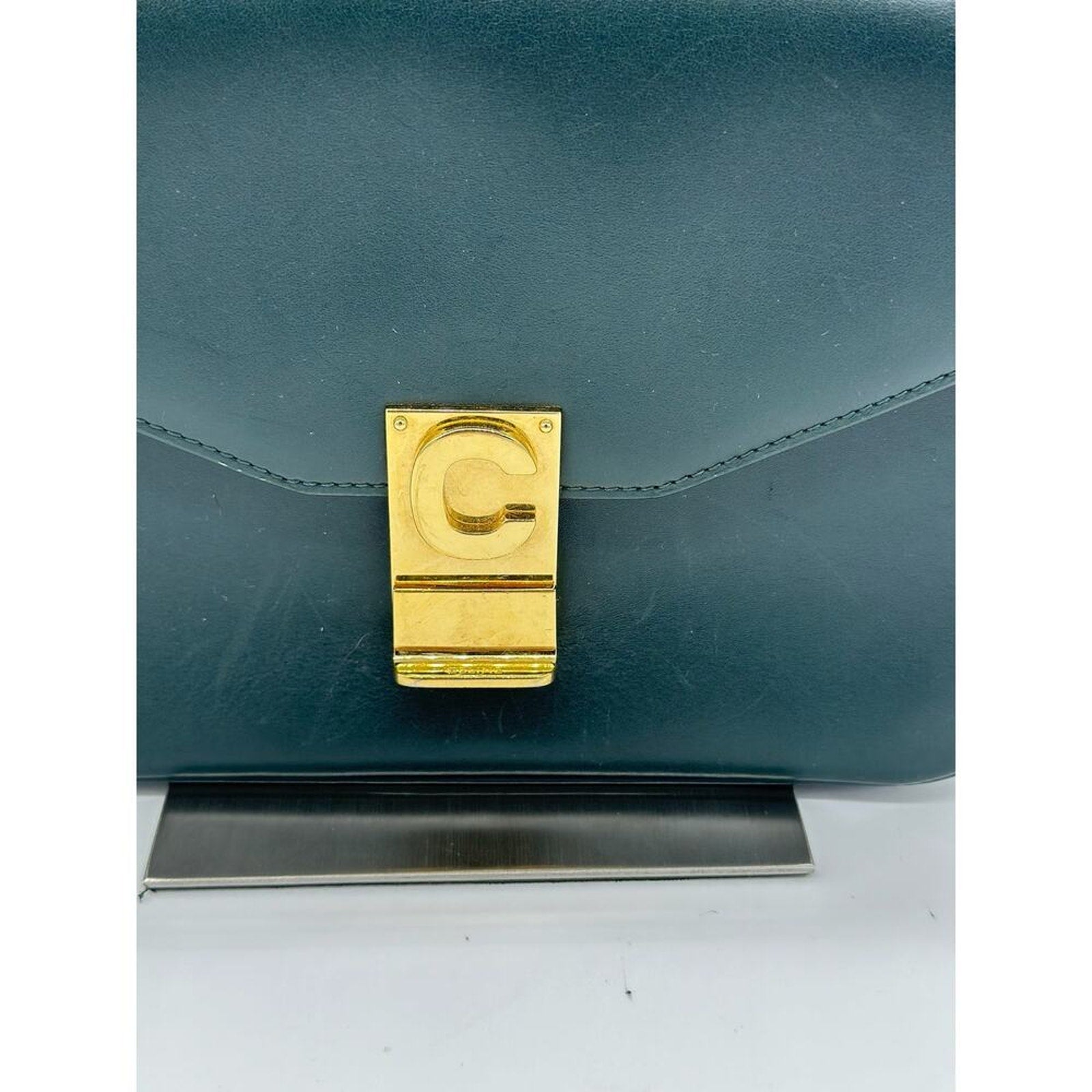 Celine Shiny Calfskin Medium C‎ Bag Hunter Green 2018 collection! Gorgeous!