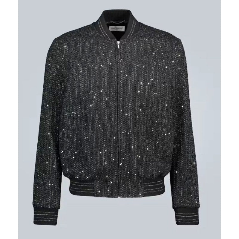 Saint Laurent Sequins Bomber Jacket*2019 Collection*BRAND-NEW with TAGS
