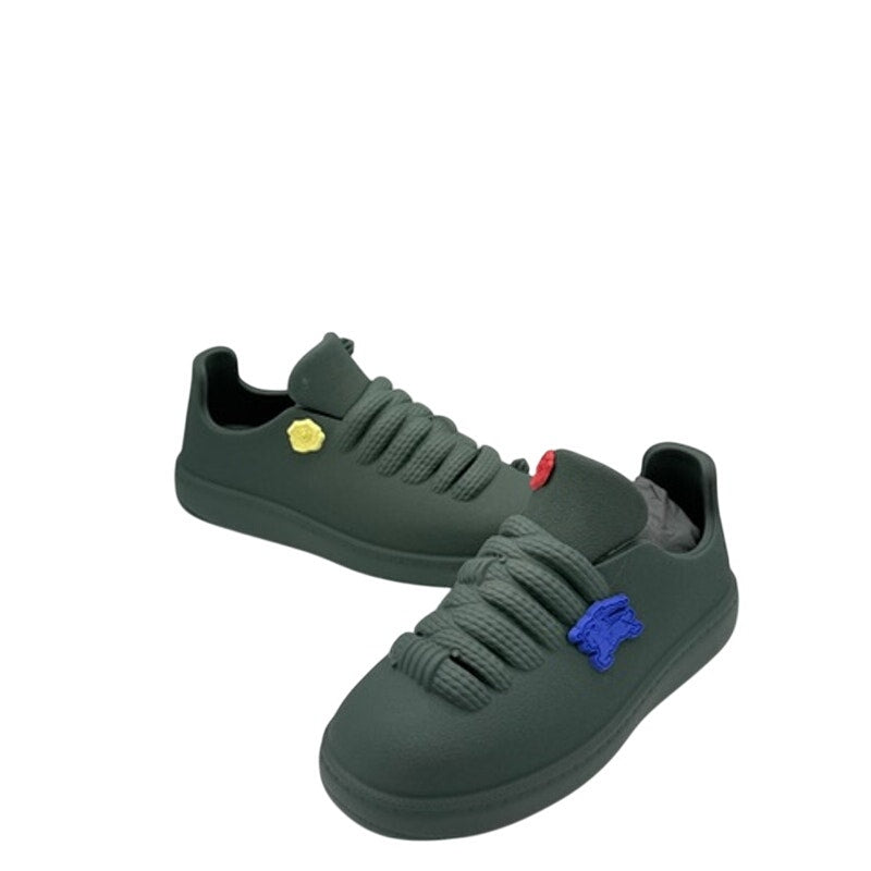 RETAIL $795 Burberry Green Bubble Sneakers*Rubber Low Tops*NEW in Box*Size 41