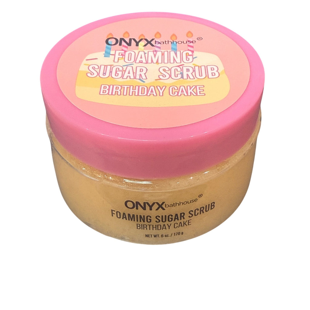 Cosmetics: Onyx Bathhouse Foaming Sugar Scrub*Birthday Cake
