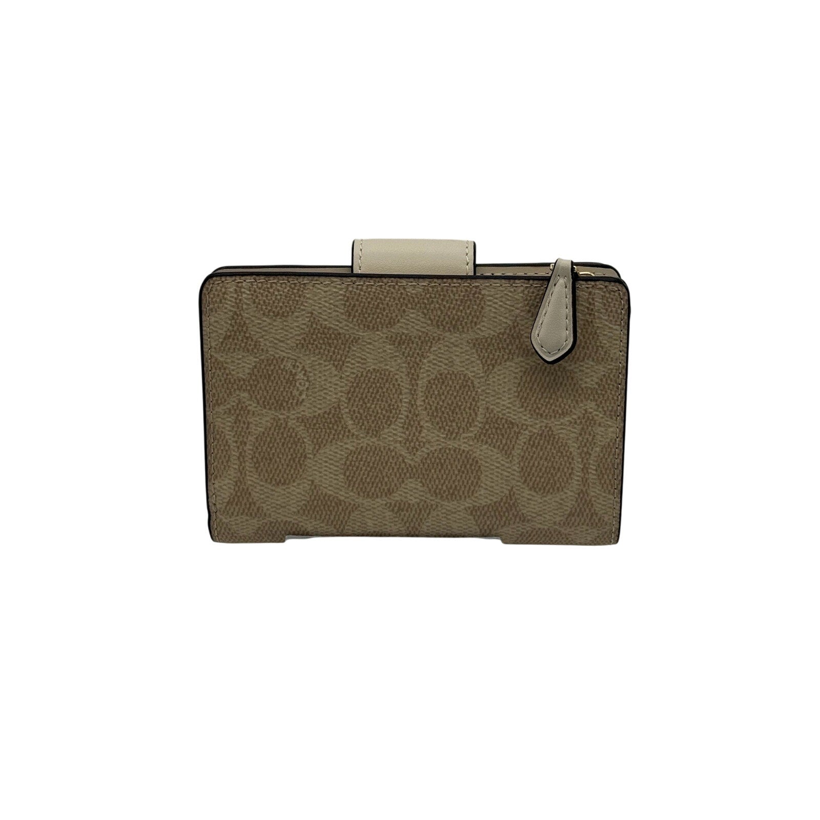 RETAIL $198 Coach Medium Corner Zip Wallet In Signature Canvas*NWT