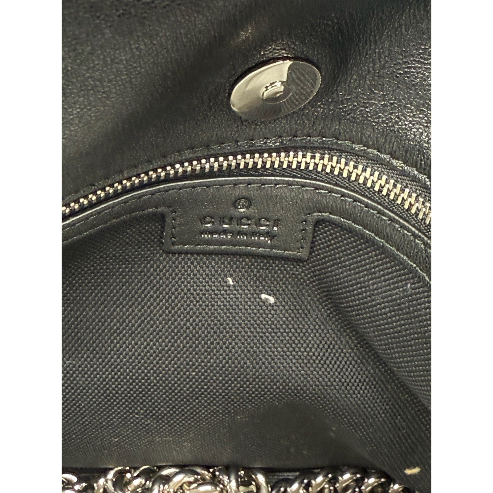 Gucci Black Sakai Be Green Calfskin Diagonal Stitched Tote*FULL INCLUSION*NWT