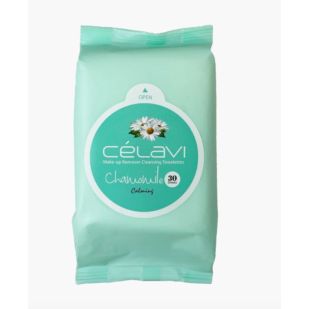 K-Care Celavi Makeup Remover Cleansing Wipes 30 pc per pack*Chamomile*2 pack