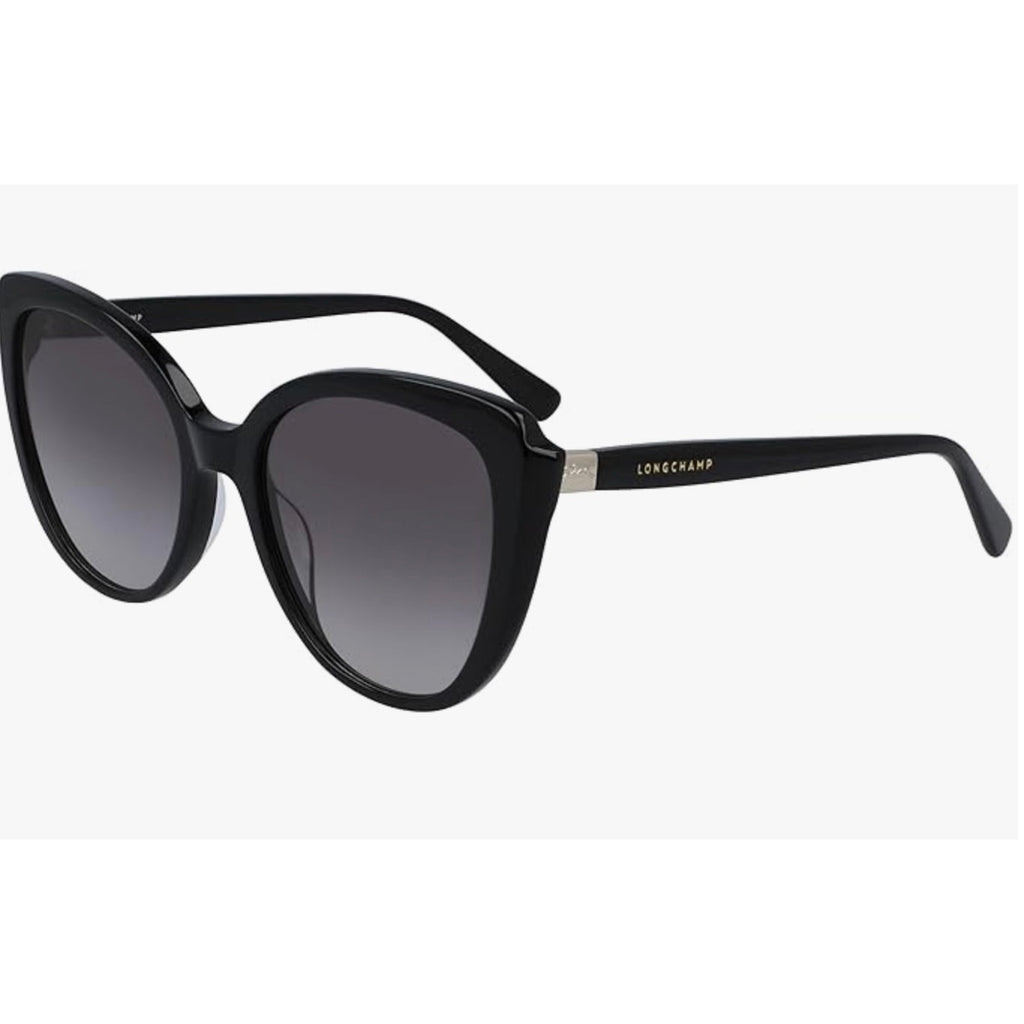 Longchamp Sunglasses LO 670 S 001 Black*Cat Eye*NEW in case with cloth