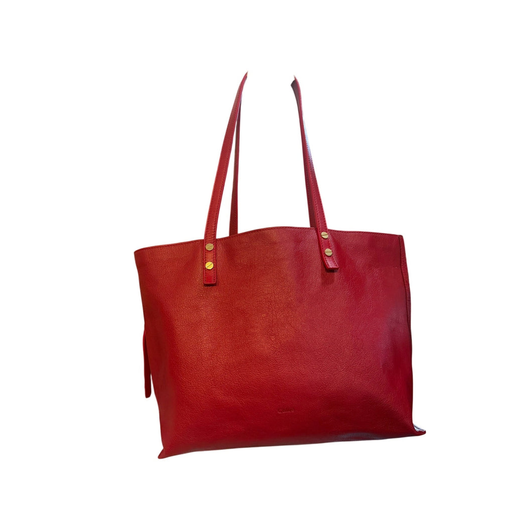 Chloe Red Leather Tote*Gorgeous condition*with COA