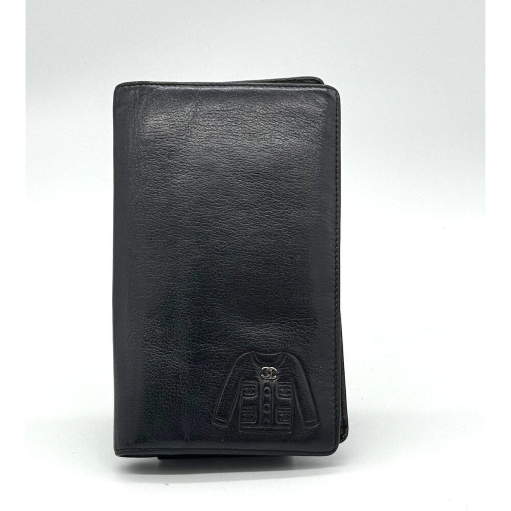 RARE Chanel Long‎ Wallet CC & Embossed Chanel Jacket*Original COA card & Sticker