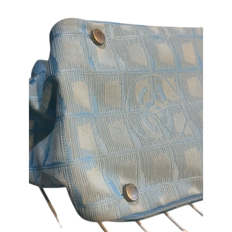 RARE Chanel Blue Nylon New Travel Line Tote*PRISTINE CONDITION*RARE COLORWAY