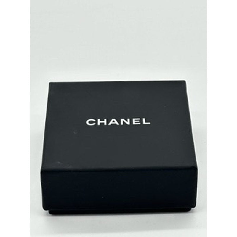 CHANEL Coco Mark Camellia Flower Motif Crystal Necklace Gold Plated*17" w/box