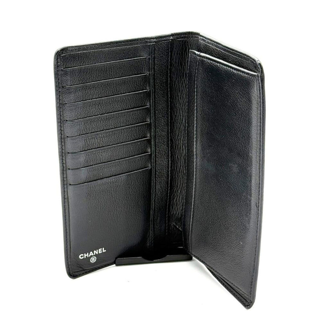 RARE Chanel Long‎ Wallet CC & Embossed Chanel Jacket*Original COA card & Sticker