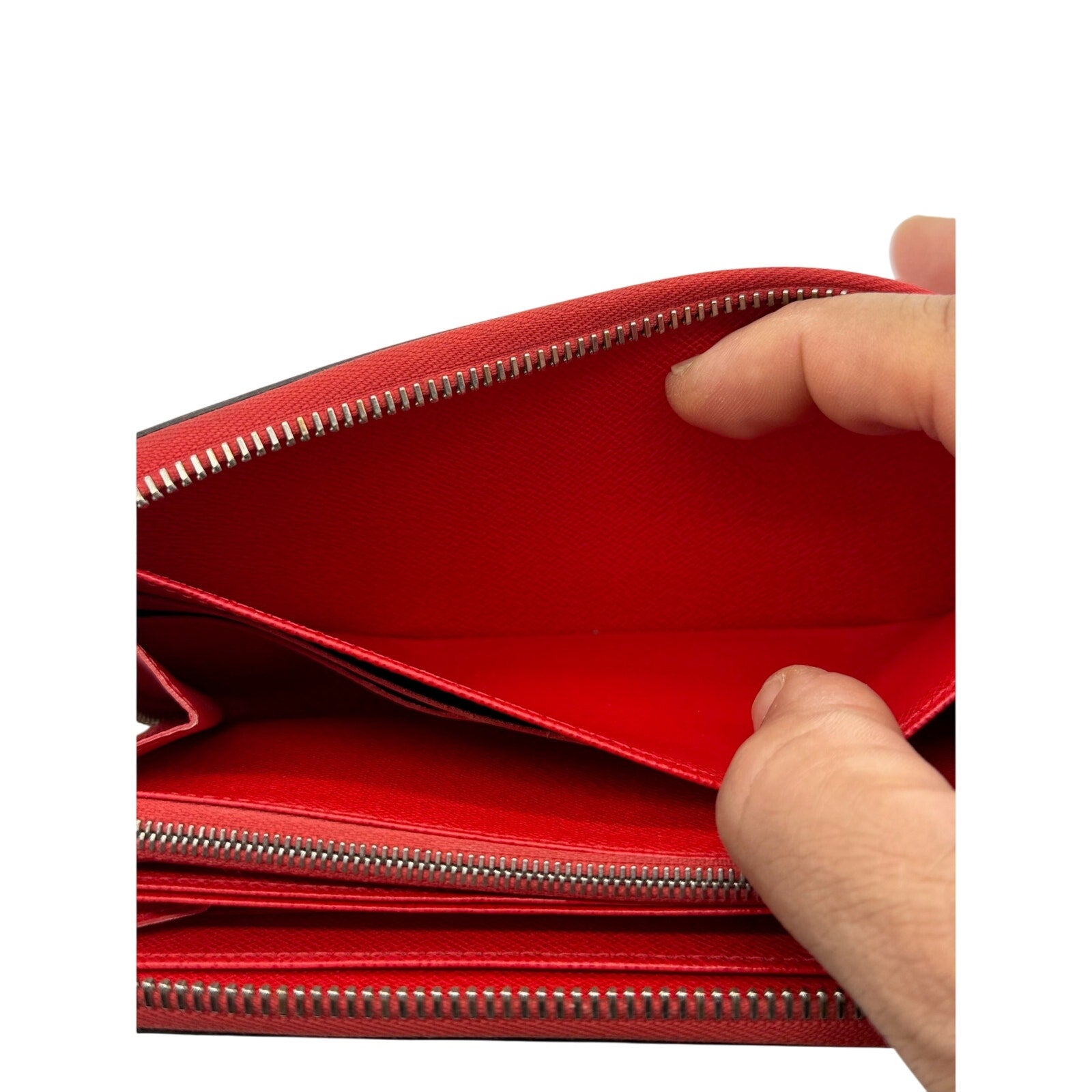 Louis Vuitton Epi Rouge Zippy Wallet Zip Long Wallet Red*Excellent condition