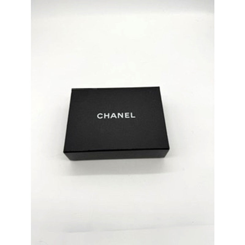 CHANEL  Leather Chocolate Bar Quilted Tri-Fold Wallet Black*w/BOX*Beautiful