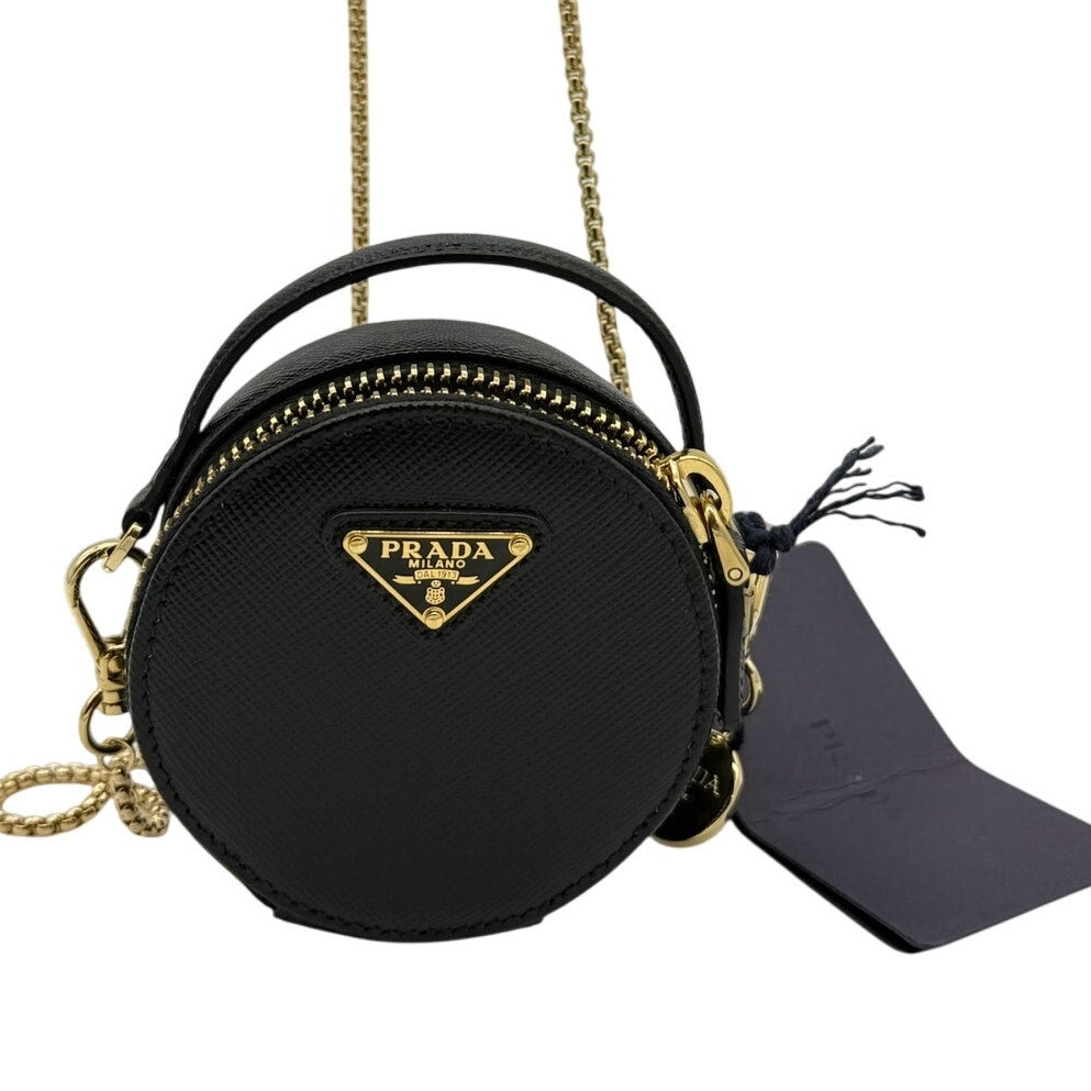 RETAIL $1200 Prada Black Saffiano Leather Mini Pouch Bag *COA*BOX INCLUDED*NWTS