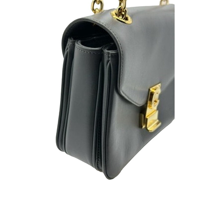 Celine Shiny Calfskin Medium C Bag Blue Grey 2018 collection! Gorgeous!
