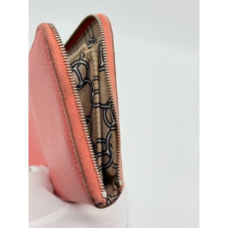 Hermes Azap Long Silk'in Flamingo Leather Wallet Pink*BEAUTIFUL CONDITION