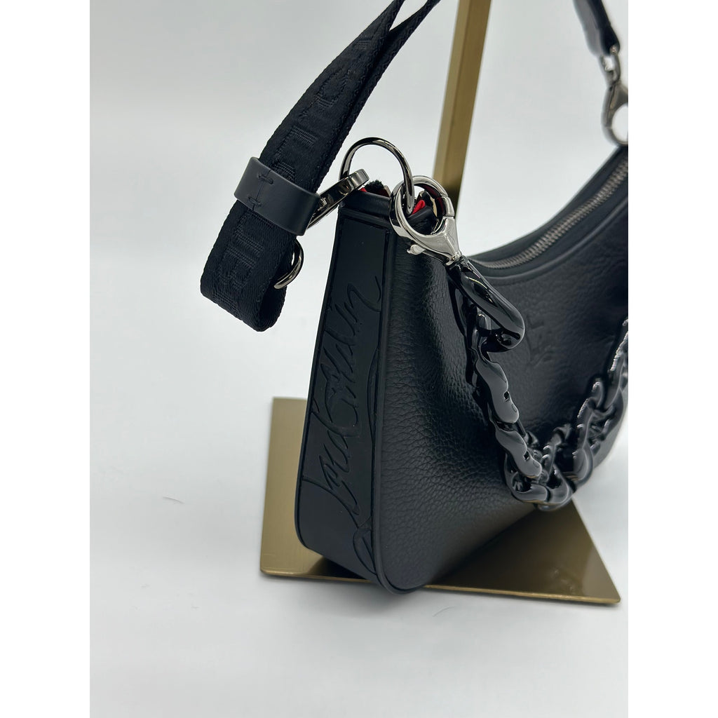 BNWT CHRISTIAN LOUBOUTIN Made In Italy Calf Leather Mini Loubila Chain Handle Shoulder Bag