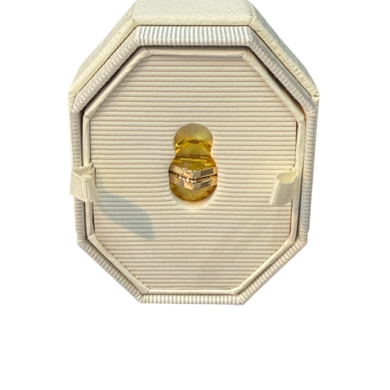 Swarovski Crystal Lucent Ear Cuff, Single, Magnetic, Yellow, Gold-Tone*New