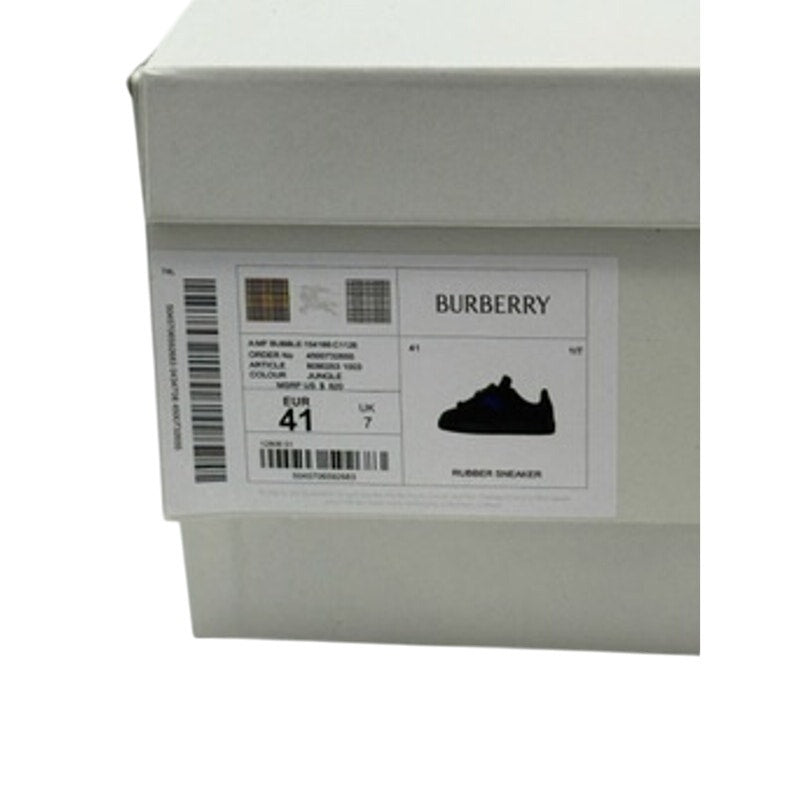 RETAIL $795 Burberry Green Bubble Sneakers*Rubber Low Tops*NEW in Box*Size 41