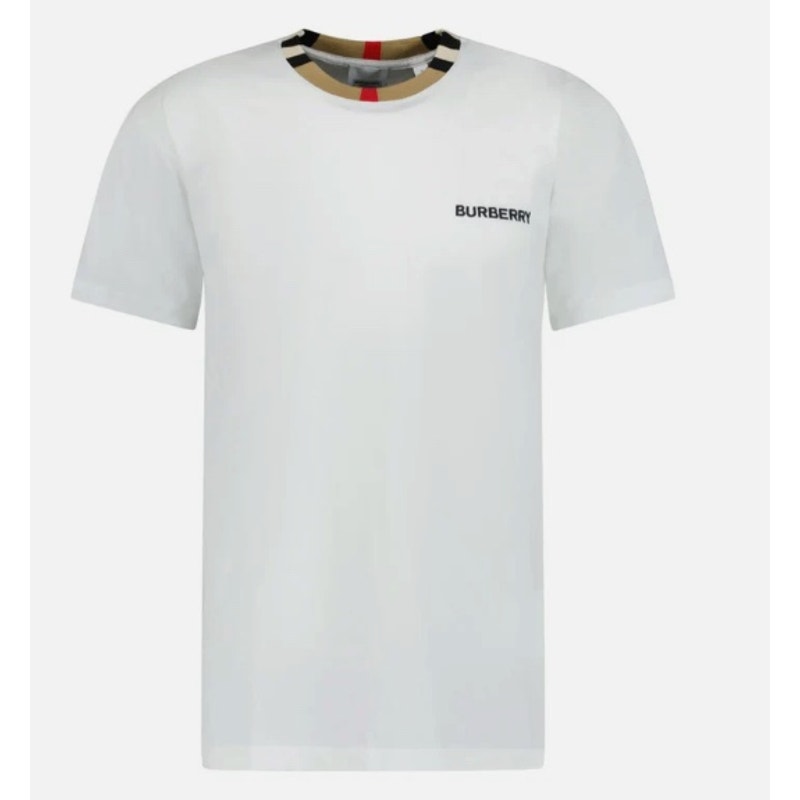 ボボボーボボーボボー！BURBERRY ホワイト Tシャツ S Burberry White Jayson Check T-Shirt*Men's XL*NEW with Tags