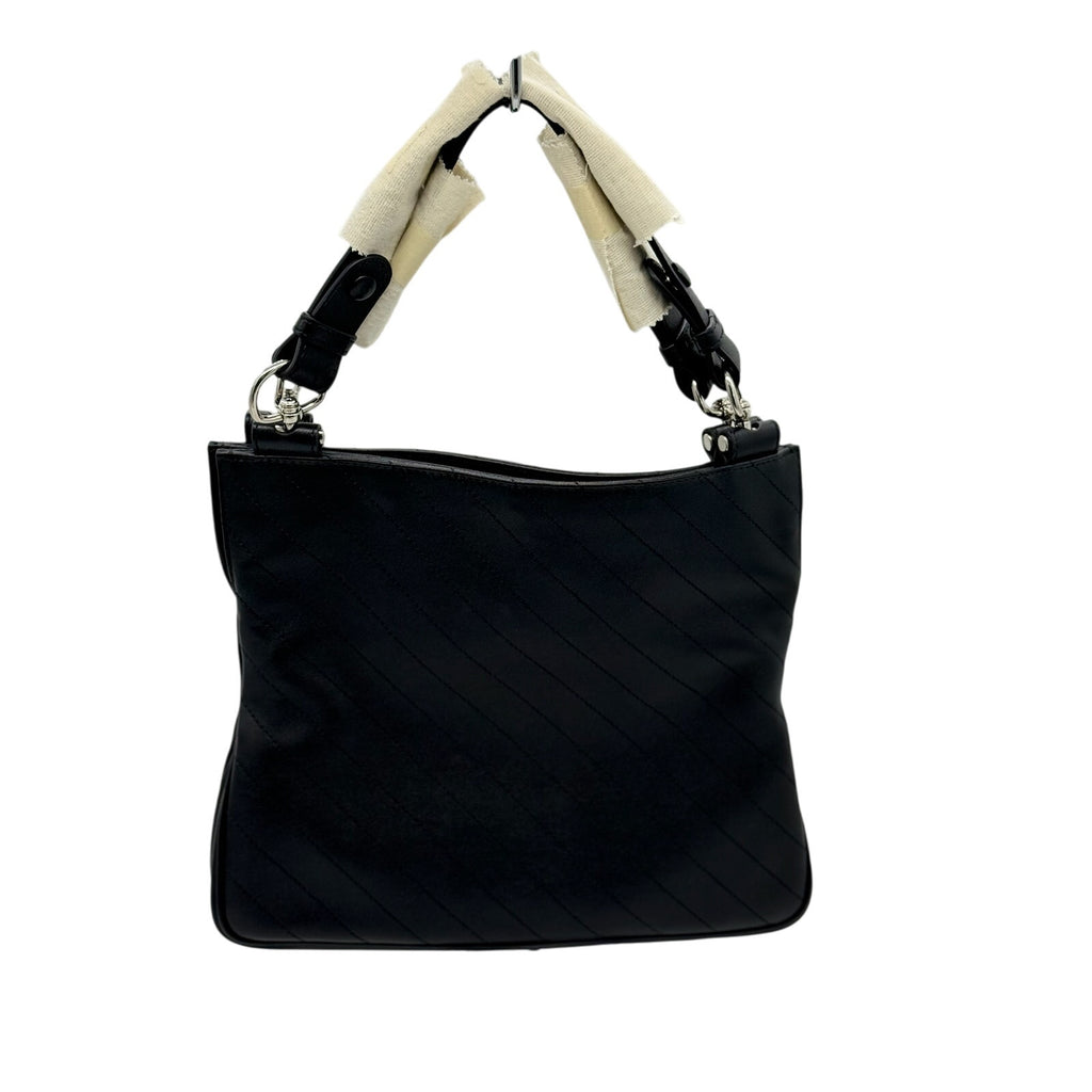 Gucci Black Sakai Be Green Calfskin Diagonal Stitched Tote*FULL INCLUSION*NWT