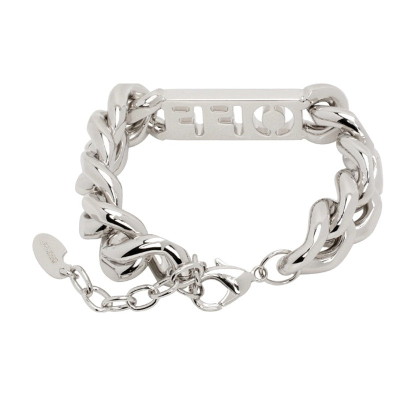 OFF-WHITE Silver 'Off' Chain Bracelet*NEW*Dustbag*BOX*ADJUSTABLE