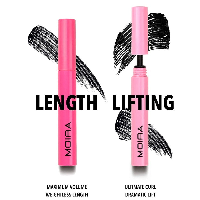 K-Care: Moira Blackest Black Length & Lift Mascara*Tubing System*Korean Makeup*