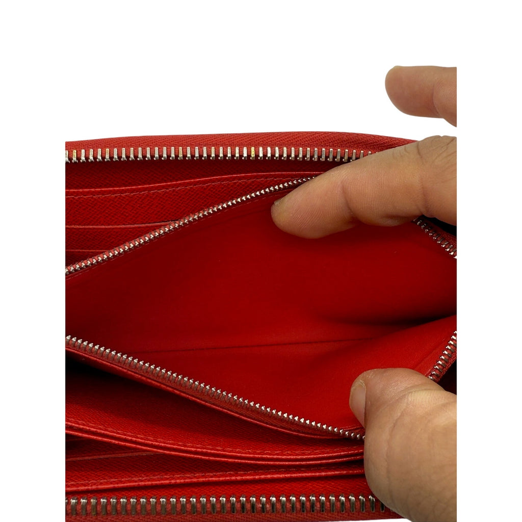Louis Vuitton Epi Rouge Zippy Wallet Zip Long Wallet Red*Excellent condition