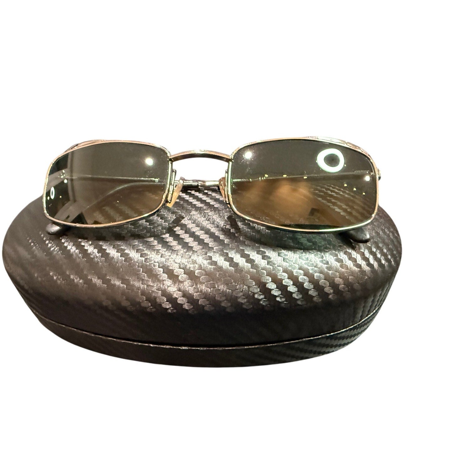 RARE CHANEL Vintage Square Sunglasses*Unisex*CHANEL logo glasses*unbranded case