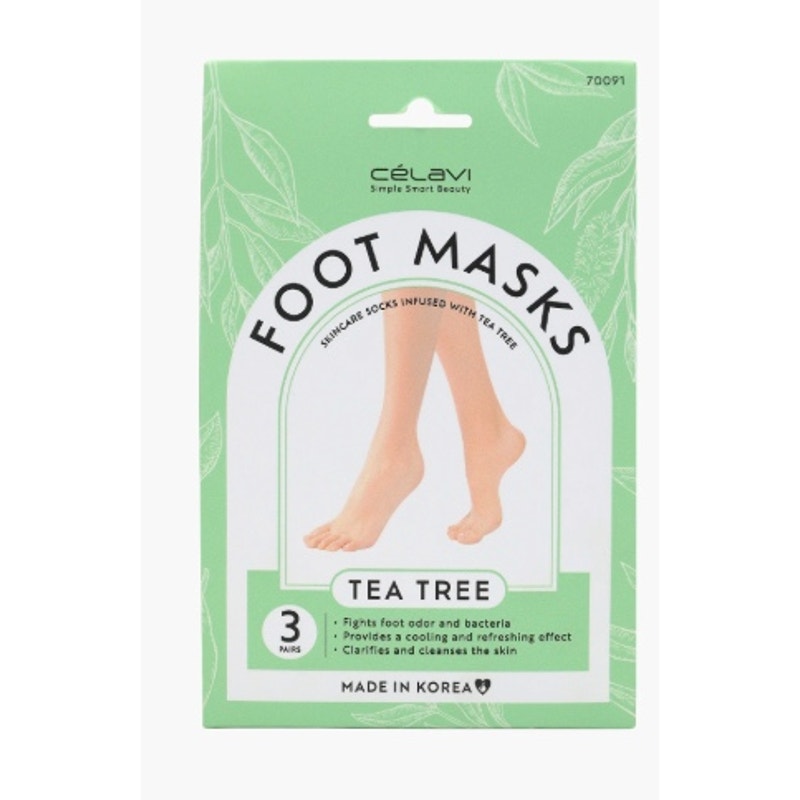 K-Care: Celavi 3 pairs of Tea Tree Foot Masks*KOREAN SKINCARE