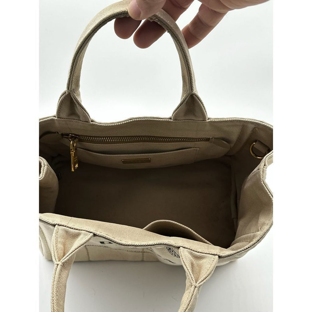 Prada‎ 🌺 2 Way Canapa  Tote with Cross Body Strap! Very Good Condition