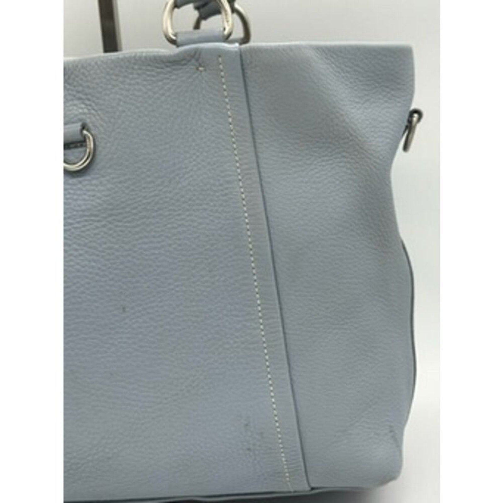 Prada‎ Vitello Daino Shoulder Bag*Beautiful Pale Blue*Great Condition w/COA
