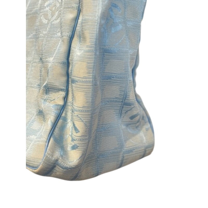 RARE Chanel Blue Nylon New Travel Line Tote*PRISTINE CONDITION*RARE COLORWAY