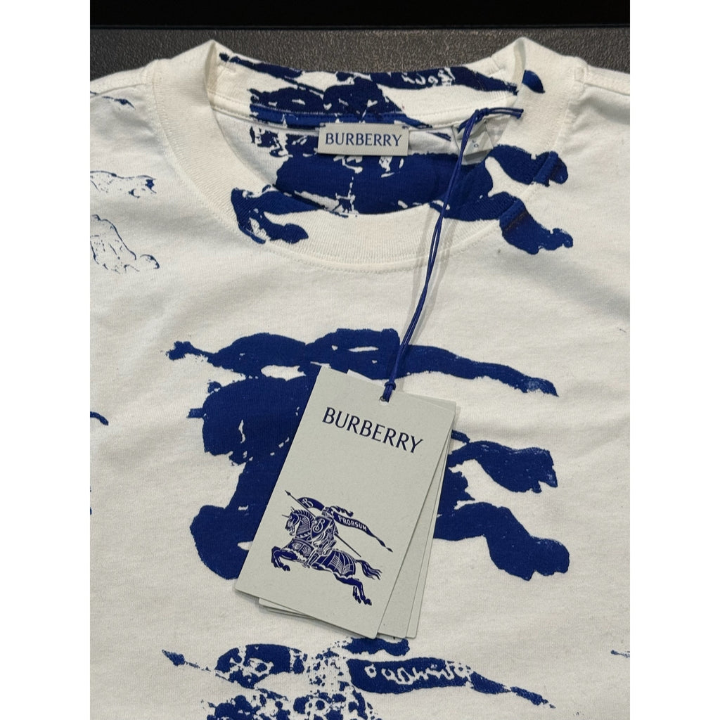 RETAIL $660 Burberry White EKD T-Shirt*Men's Large*NEW with Tags