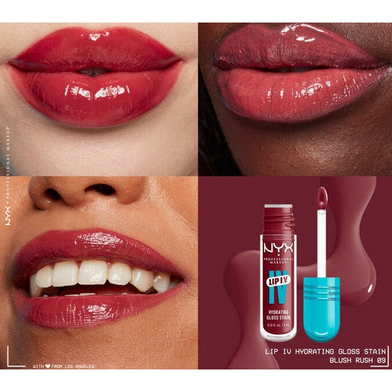 K-Care:NYX Professional Makeup Lip I.V. Hydrating Gloss Serum Stain*Blush Pink