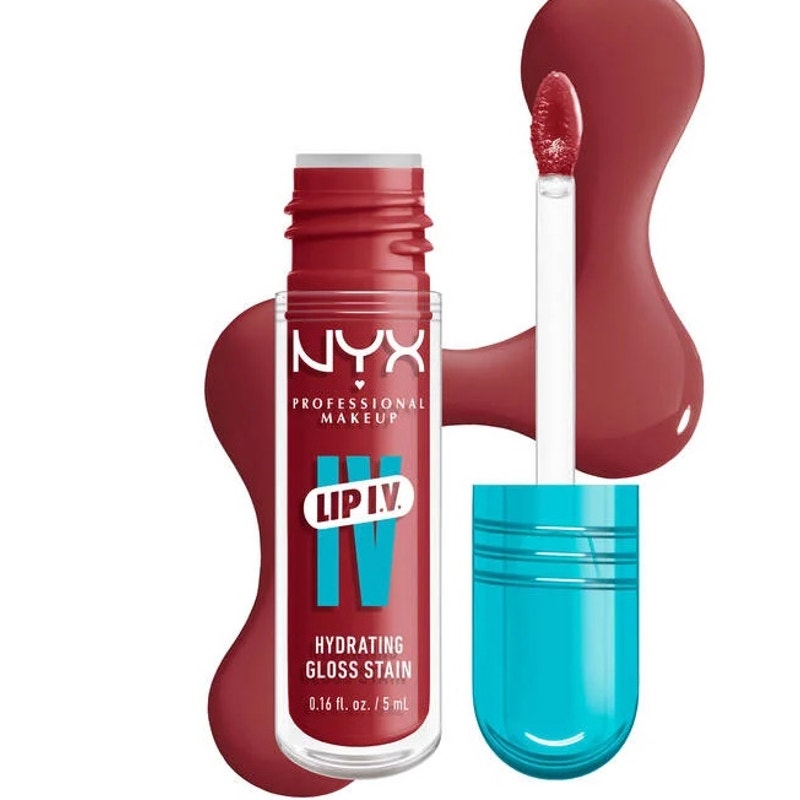 K-Care:NYX Professional Makeup Lip I.V. Hydrating Gloss Serum Stain*Rose Pink