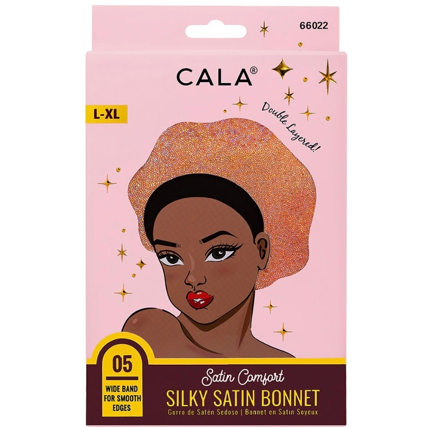 K-Care Cala Satin Comfort Silky Bonnet (Shiny Peach)*Nighttime Bonnet