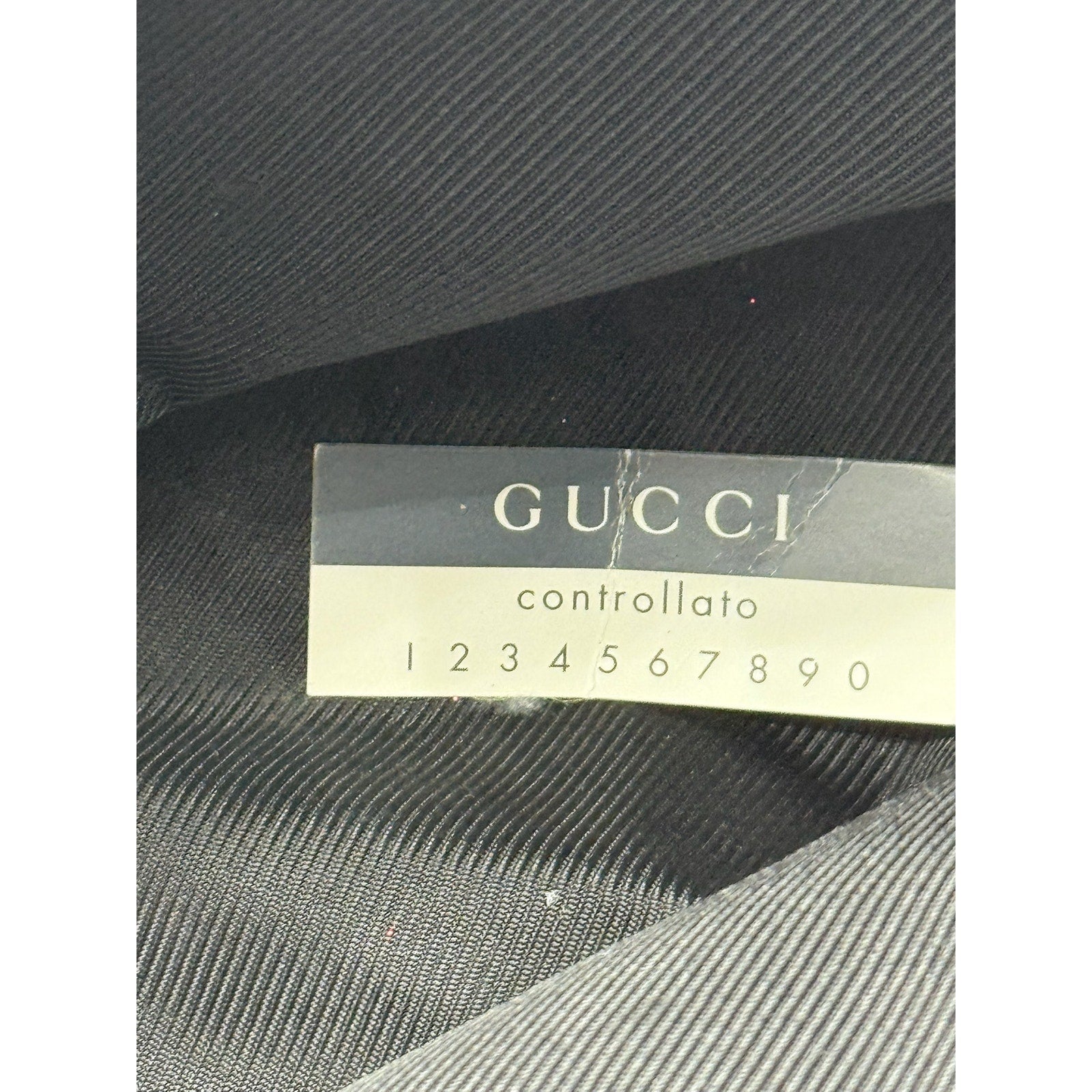 GUCCI Black Guccissima Monogram Nylon Tote Bag with leather*COA included