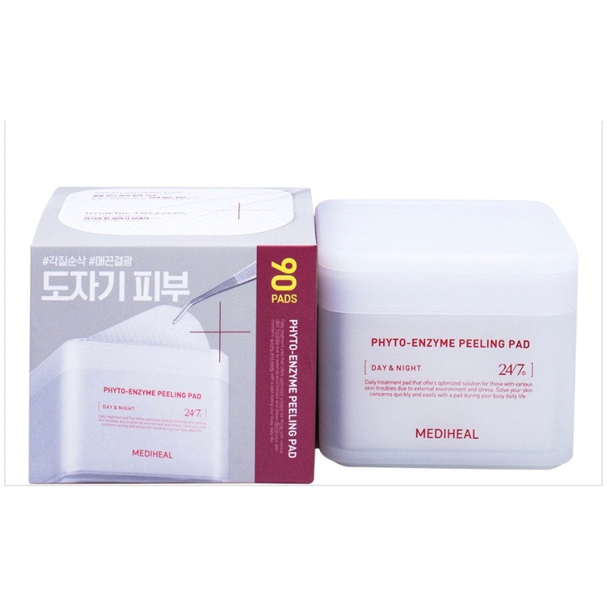 K Care: Mediheal 24/7 Day And Night Toner Pad 90 Pc*Phyto-Enzyme pad*Korean