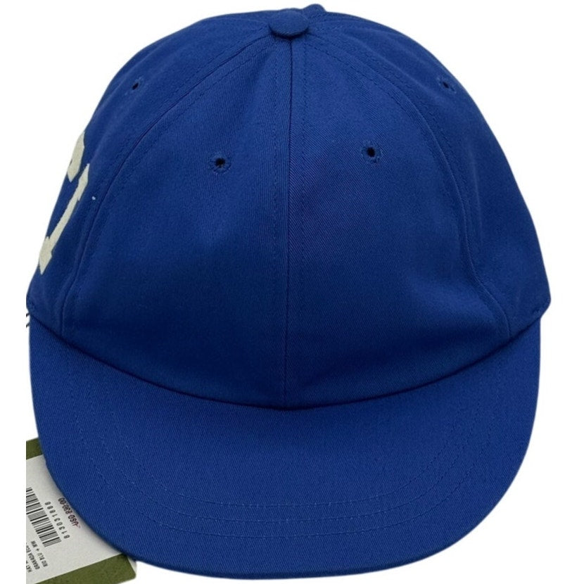 RETAIL $250 Gucci Logo Monogram #25 Blue Baseball Cap*New w/ Tags*SIZE M