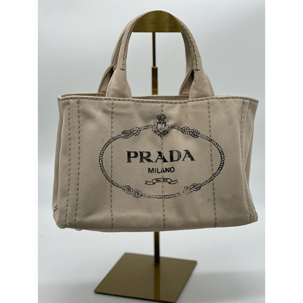 Prada‎ 🌺 2 Way Canapa  Tote with Cross Body Strap! Very Good Condition