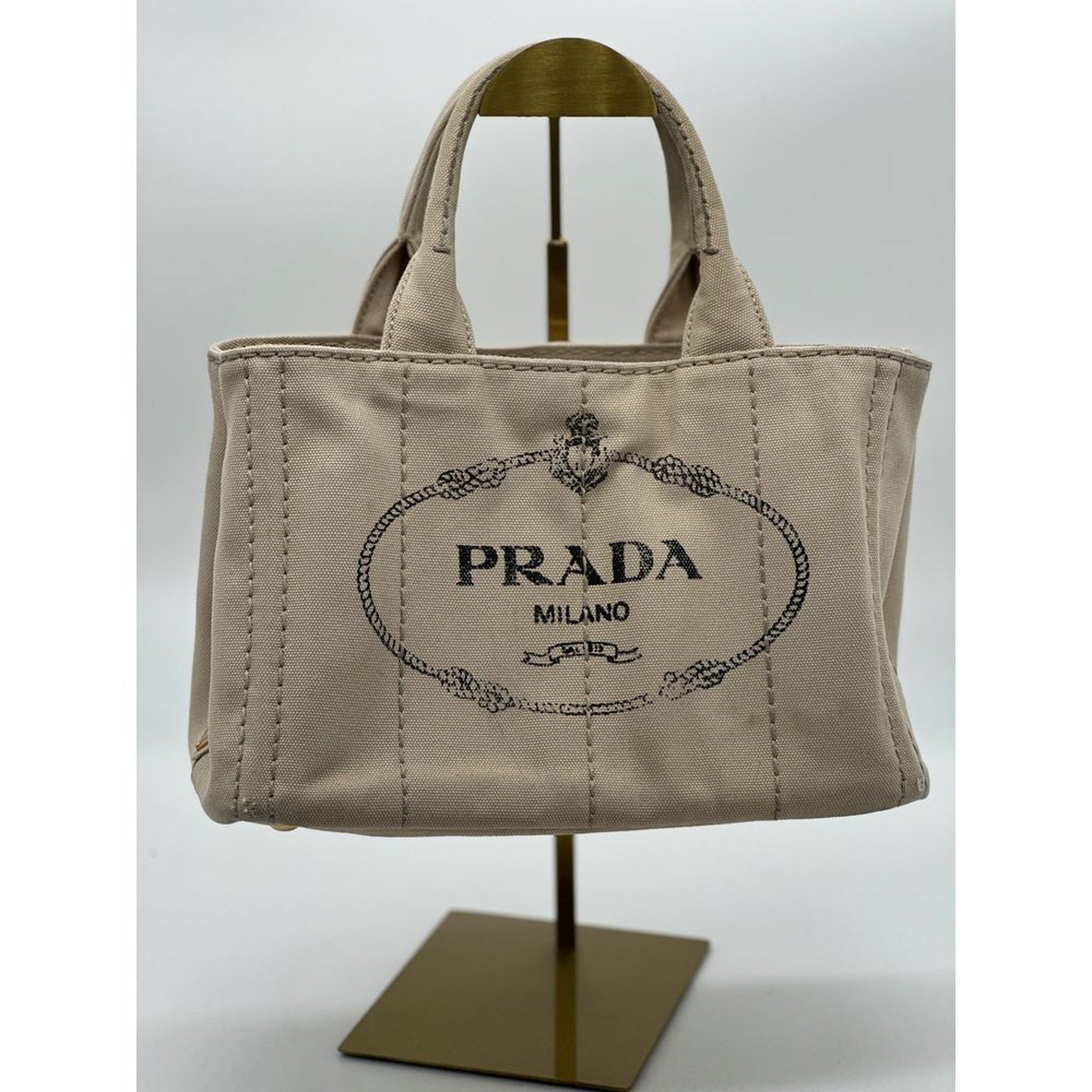 Prada‎ 🌺 2 Way Canapa  Tote with Cross Body Strap! Very Good Condition