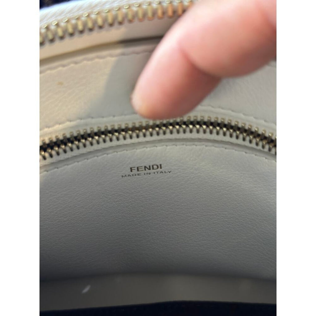 BNWT‎ Fendi Whipstitch Dotcom Bag in White calf leather! FULL INCLUSION