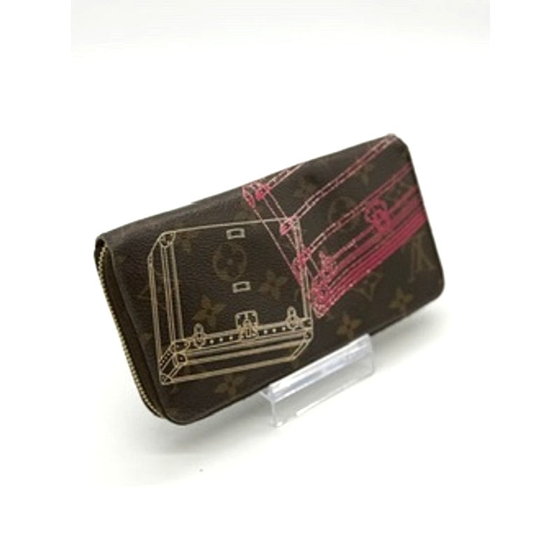 LOUIS VUITTON  Monogram 2014 Animation Silk Screen of Trunks*Limited Ed. Wallet*
