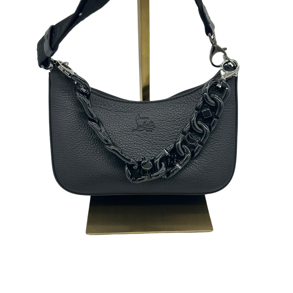 BNWT CHRISTIAN LOUBOUTIN Made In Italy Calf Leather Mini Loubila Chain Handle Shoulder Bag