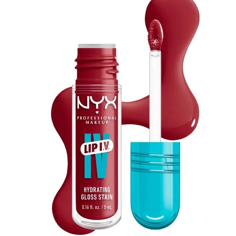 K-Care:NYX Professional Makeup Lip I.V. Hydrating Gloss Serum Stain*Cool Pink
