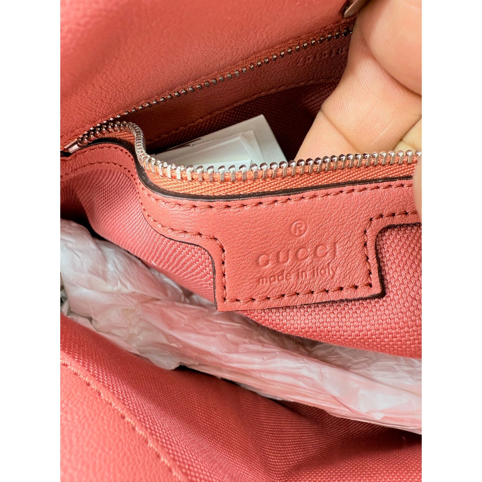 Gucci Pink Sakai Be Green Calfskin Diagonal Stitched Tote Bag*FULL INCLUSION*NWT