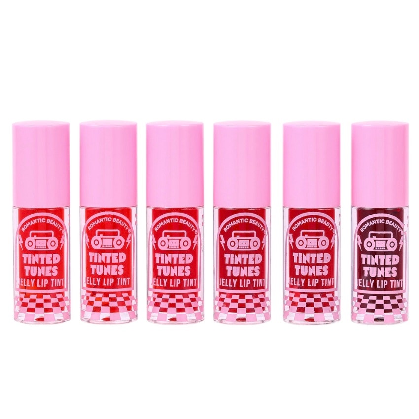 Romantic Beauty Tinted Tunes Jelly Lip Tint 6 Color Set*Inside cassette*GIFTABLE