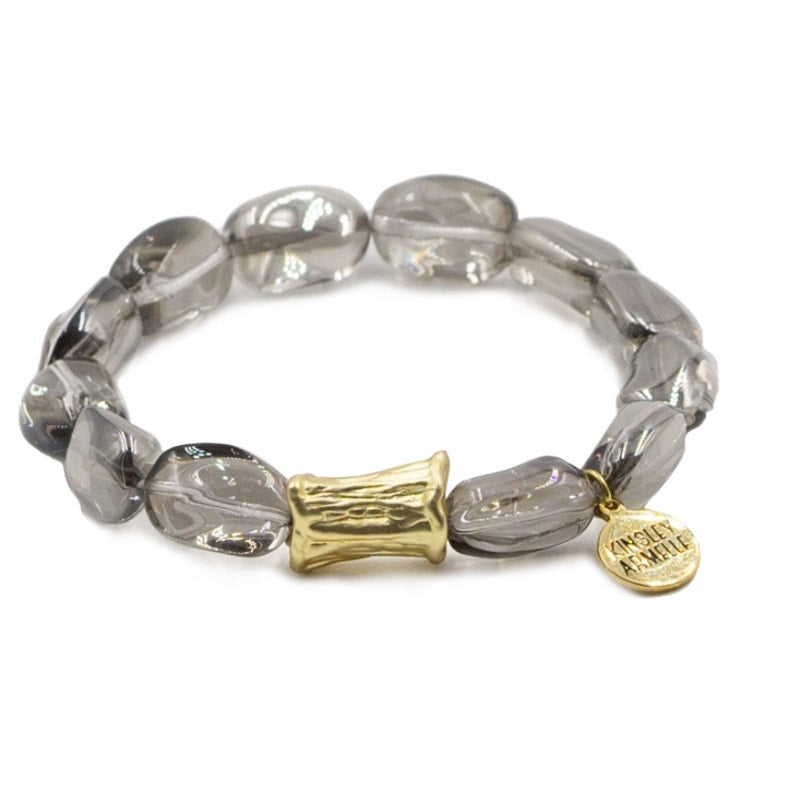 RETAIL $30 Kinsley Armelle Lina Collection Charcoal Bracelet