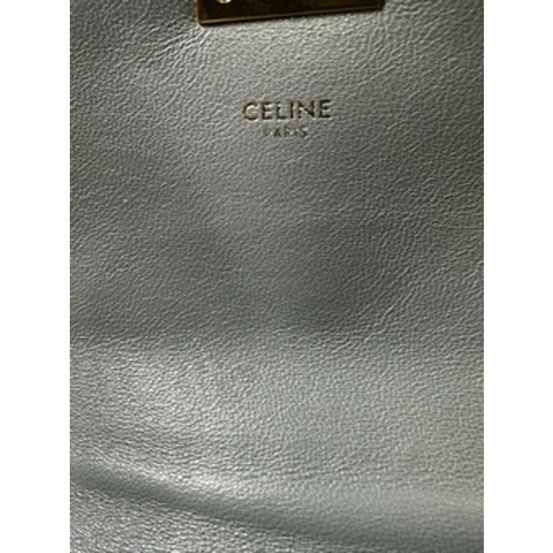 Celine Shiny Calfskin Medium C Bag Blue Grey 2018 collection! Gorgeous!