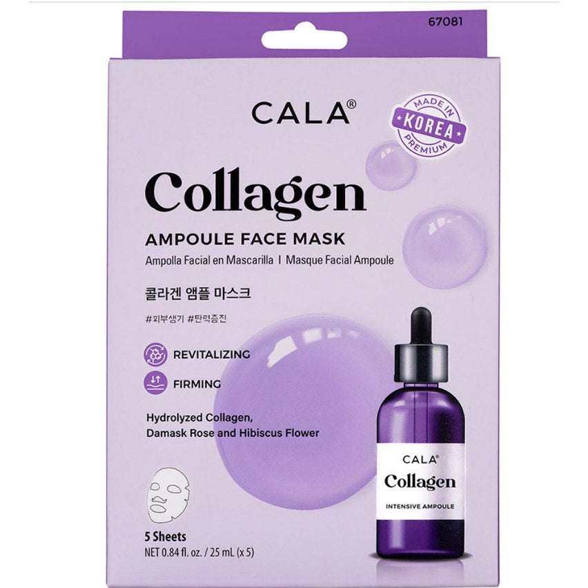K-Care Cala 5Pc Ampoule Face Mask Collagen*5 masks*Firming*Korean skincare